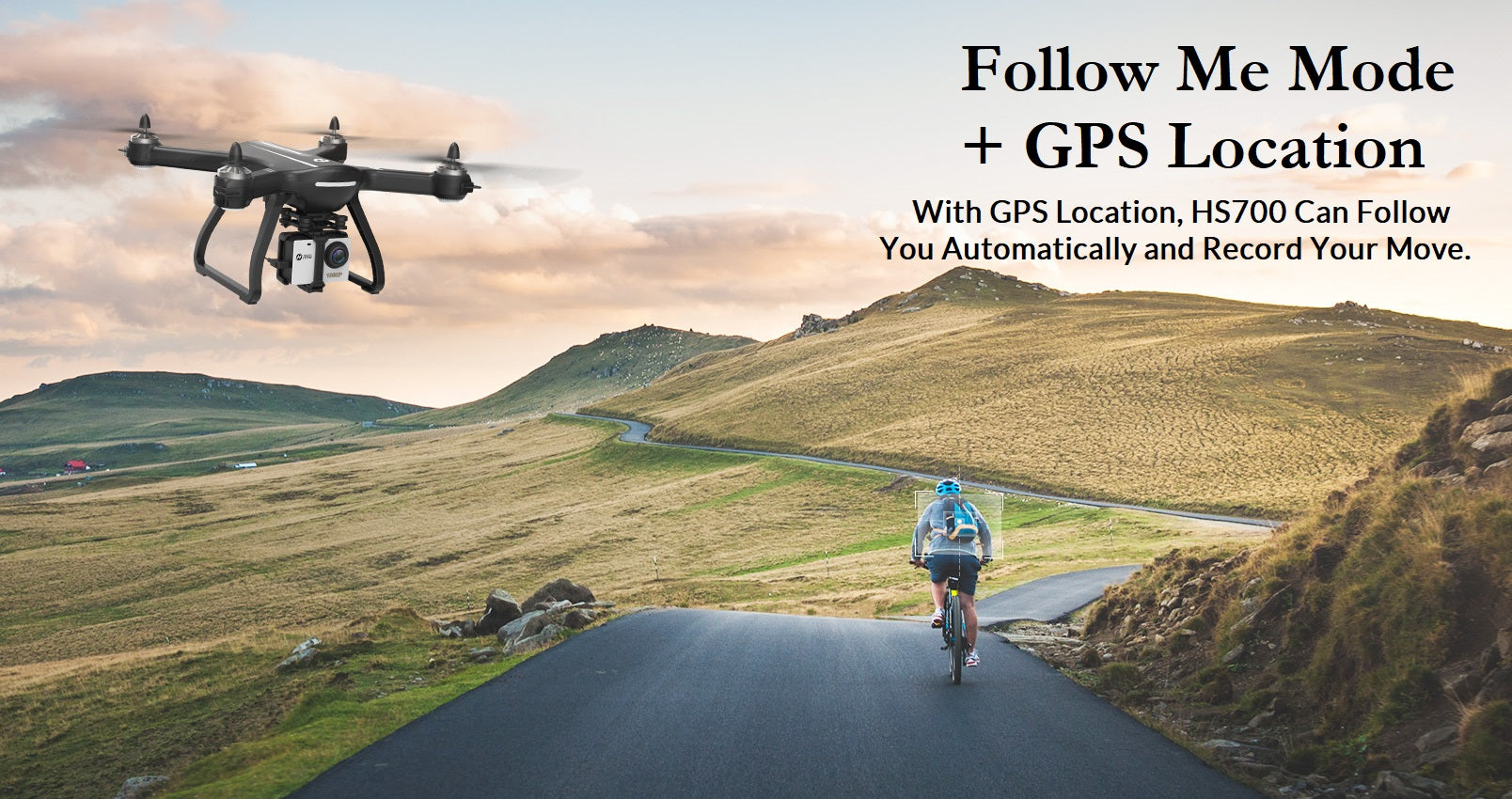 HS700 Drone Follow Me GPS Location