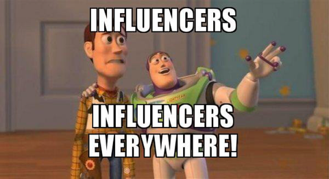 small business meme - influencers everywhere