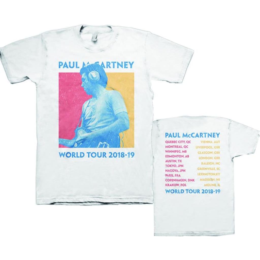 ブラウン×ピンク ポール・マッカートニー 限定ツアーTシャツ 2枚セット