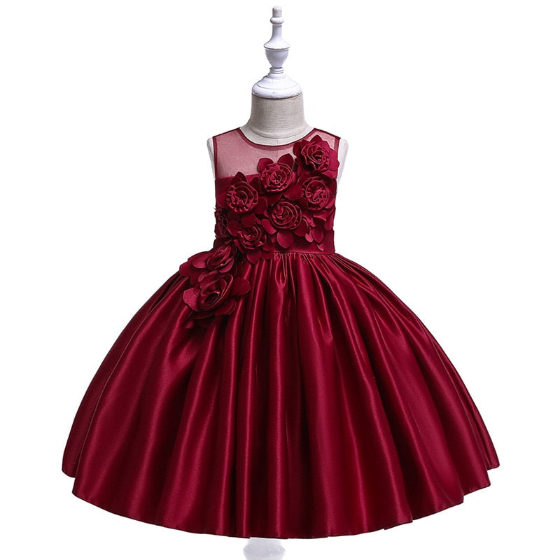 3t burgundy dress