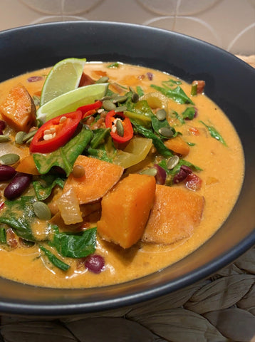 HelloFresh with Dani Stevens Caribbean Bean Coconut Soup