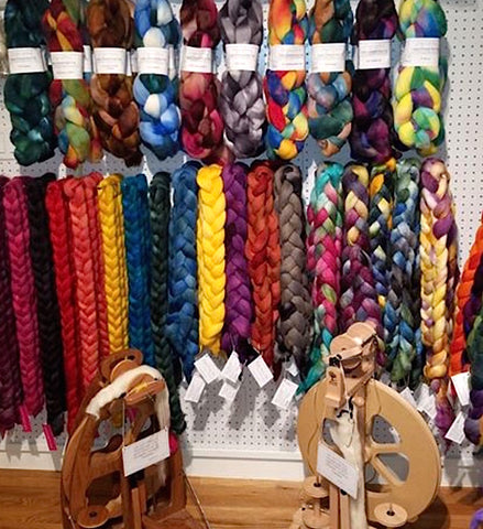 Roving and braids at Woolyn