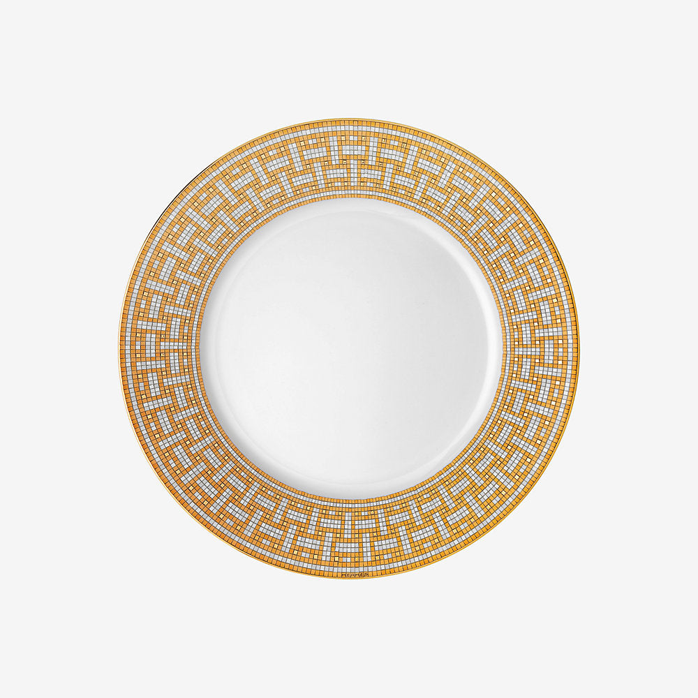 Hermes, Mosaique Au 24 gold Set 2 dinner plates 27.5cm – Induplano