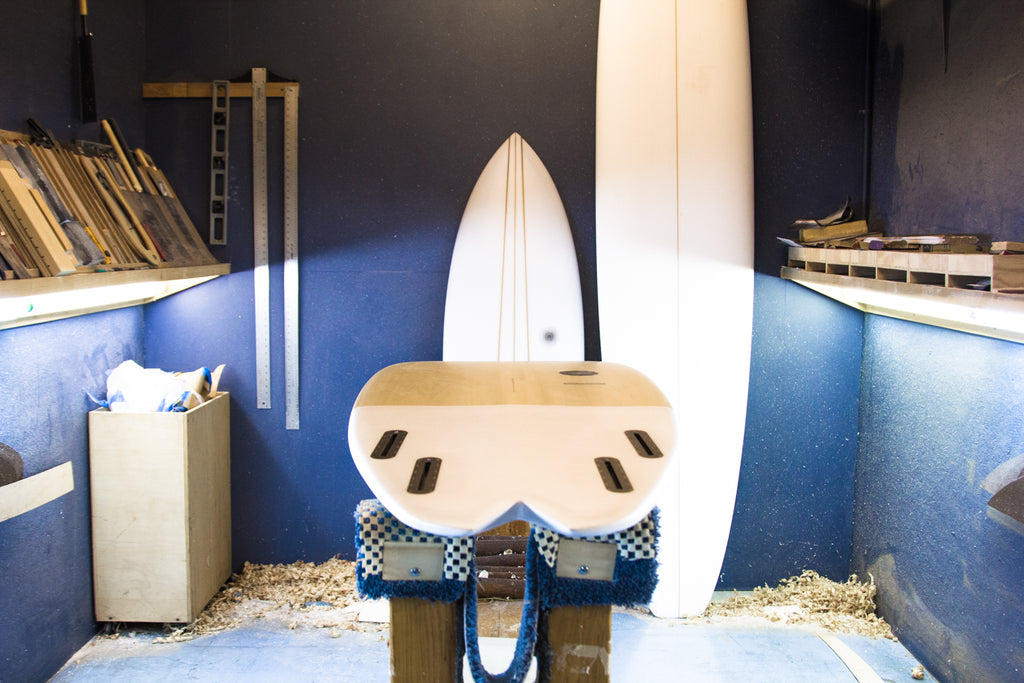 Split Arc Tail Quad by Kevin Cunningham of Spirare Surfboards