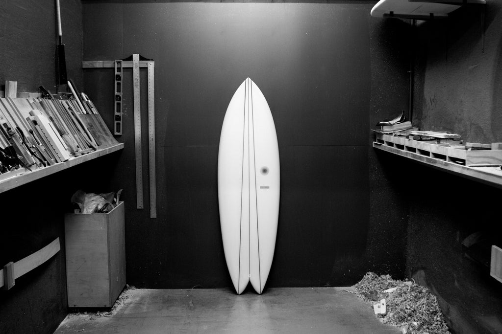 Twin Keel surfboard by Kevin Cunningham of Spirare