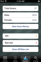Banned VIP ID Scan Stats
