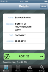 Rhode Island License Scan