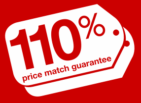 110% price match guarantee