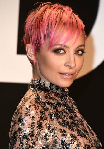 Nicole Richie pink pixie cut