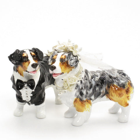 Bird Wedding Cake Toppers on Australian Shepherd Dog Cake Toppers For Wedding 00001   98 50 By