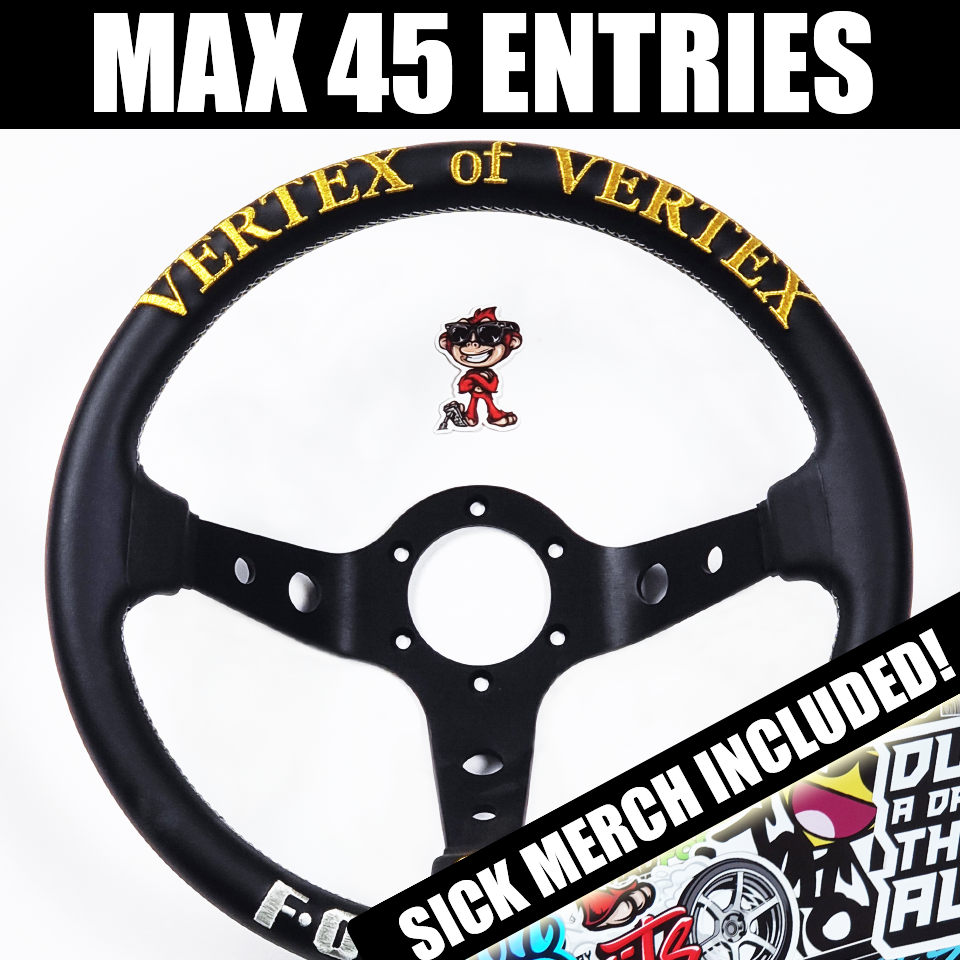 Vertex T&E Forever 330mm Steering Wheel – MONKY LONDON