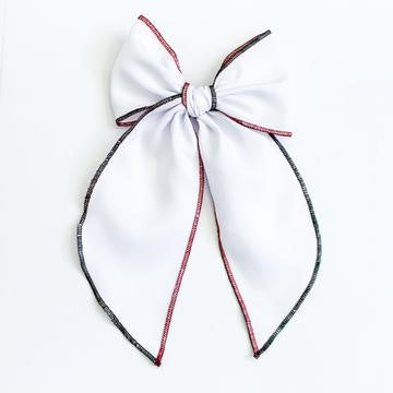 ellia may designs white bow