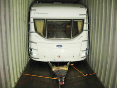 A caravan ready to be safely transported