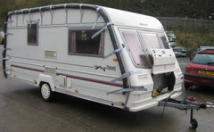A caravan ready to be safely transported