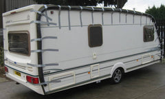 A caravan ready to be safely transported