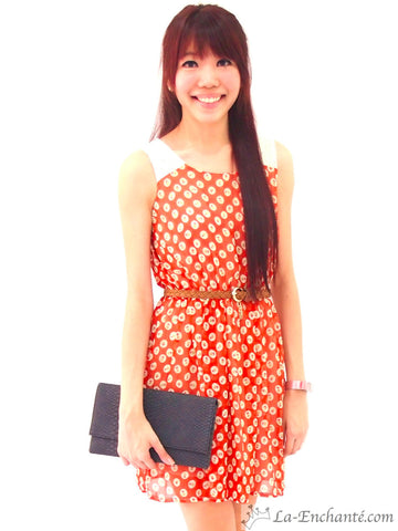 Estelle floral dress (orange)