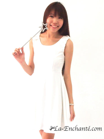 Karissa flare work dress (white)