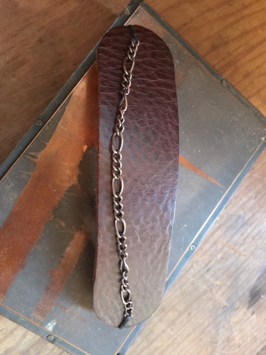 leather barrette