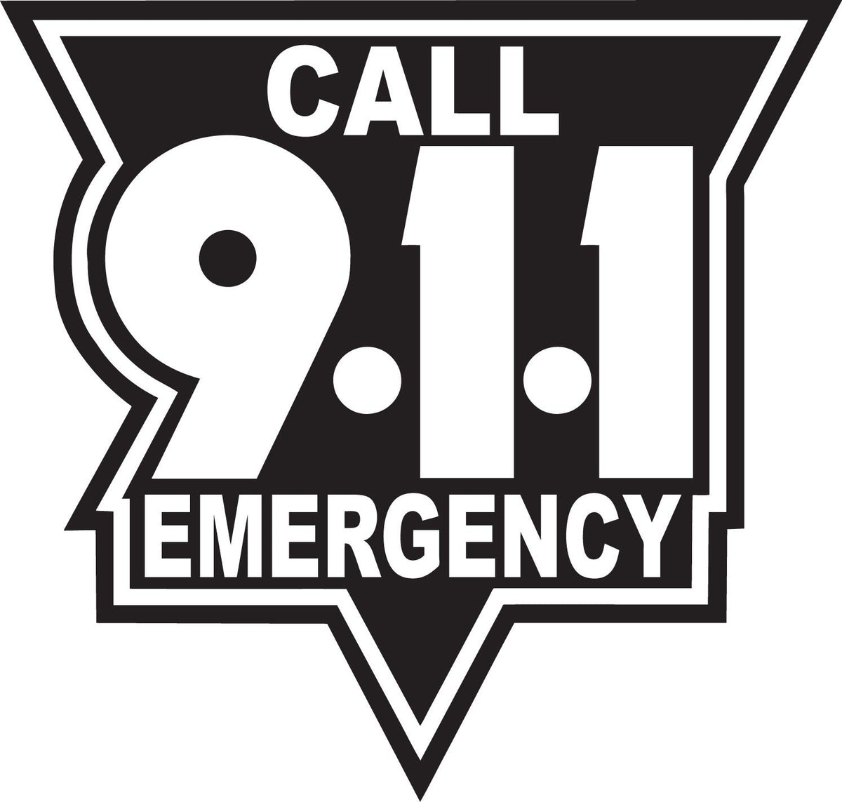 call-911-standard-black-reflective-vinyl-decals-fire-safety-decals