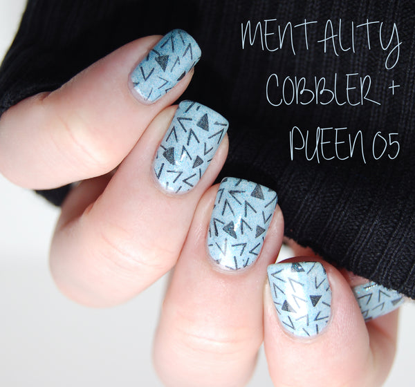 mentality nail polish cobbler pueen 05 sumptuous stamping nail art