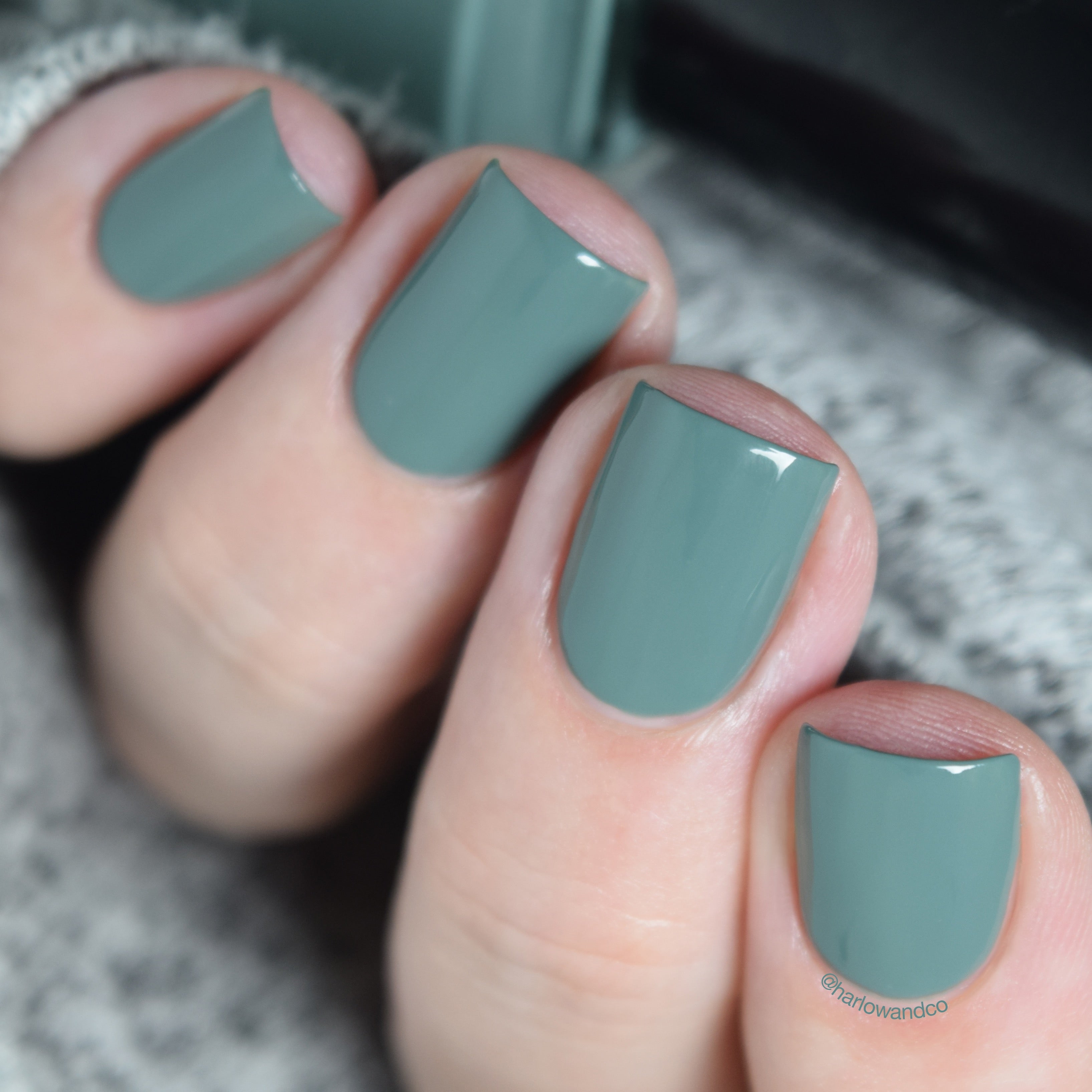 Cirque Colors Rockaway dusty teal creme nail polish Metropolis FW18 Collection