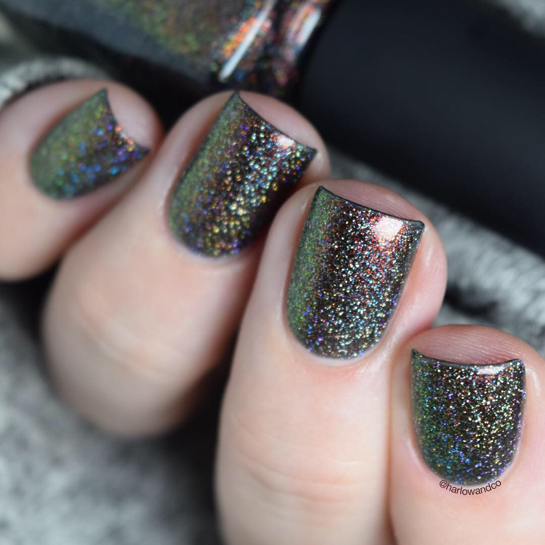 ILNP Candlelight holographic nail polish Color Kissed Ultra Holos After Dark Collection