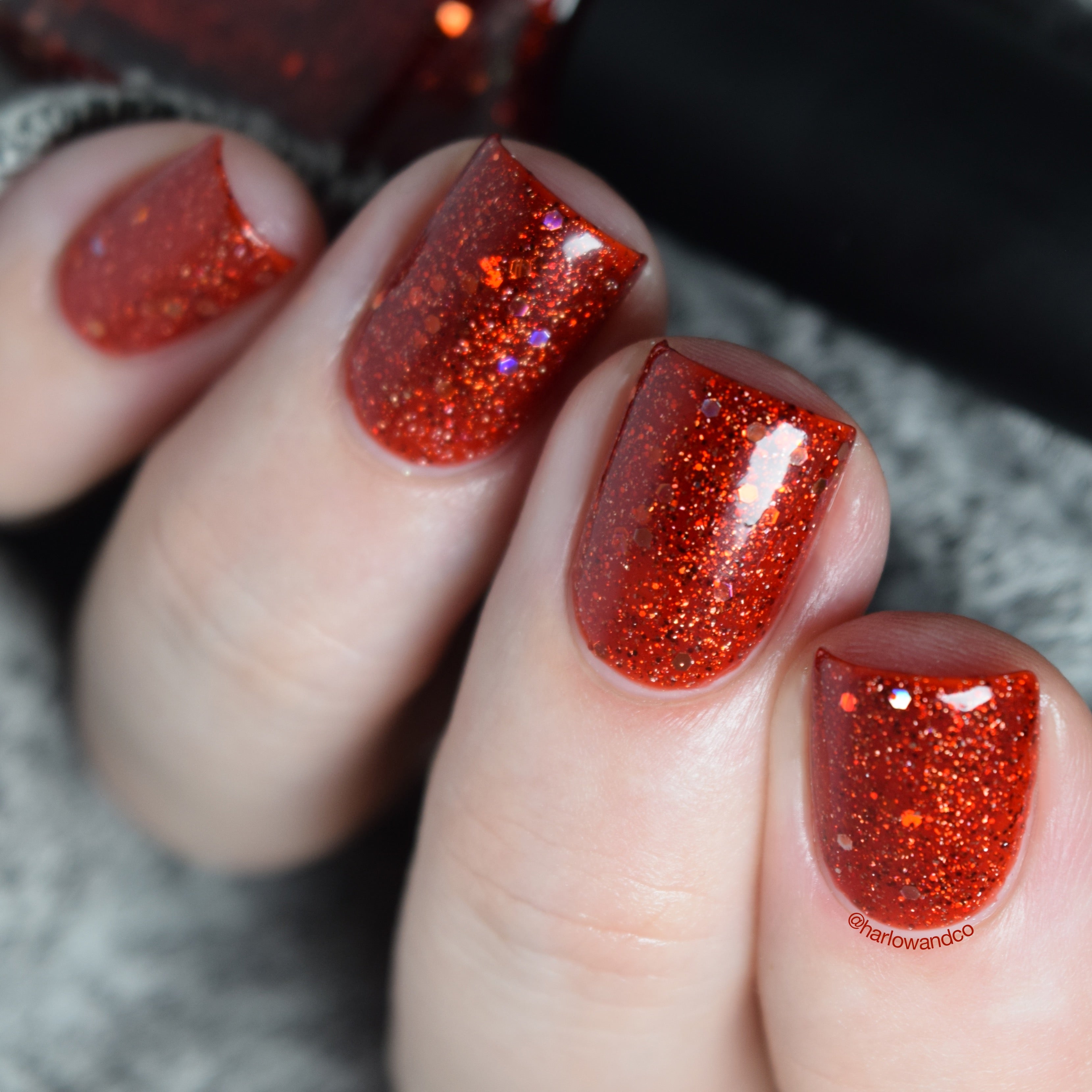 Picture Polish Holo Berries red nail polish