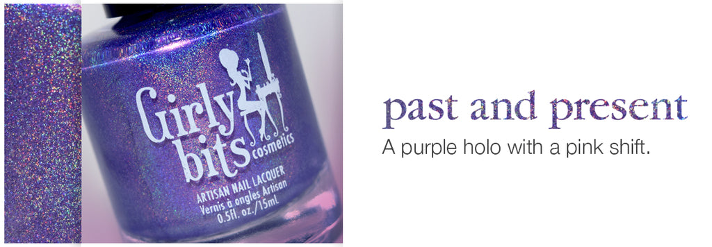 Past and Present is a purple holo with a pink shift.