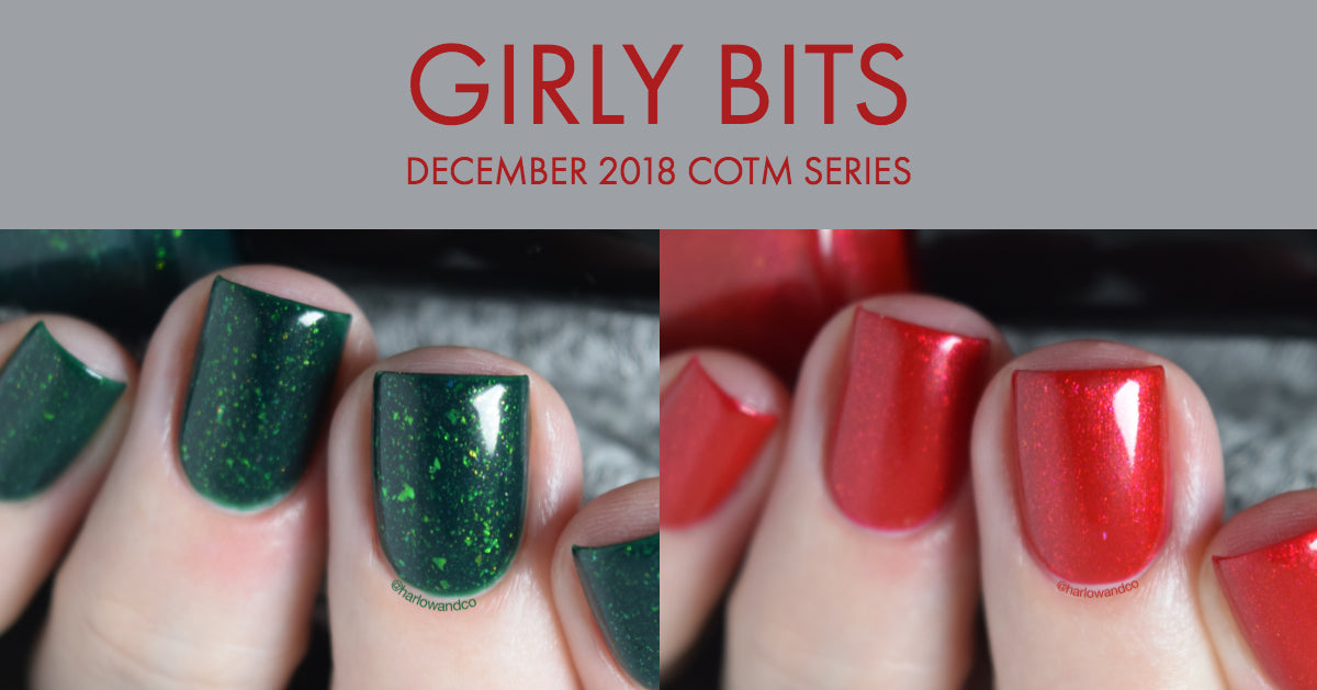 Girly Bits December 2018 Colour of the Month Series nail polish