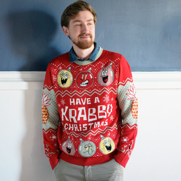 De onze gevolgtrekking Geschiktheid SpongeBob Krabby Christmas Ugly Holiday Sweater – SpongeBob SquarePants Shop