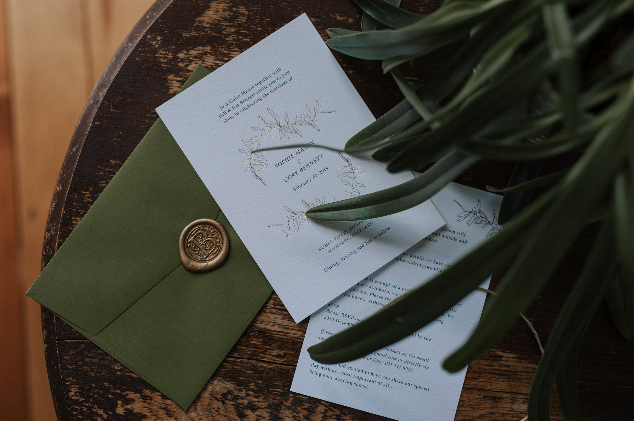 Smitten With Love Olive Grove Wedding Stationery