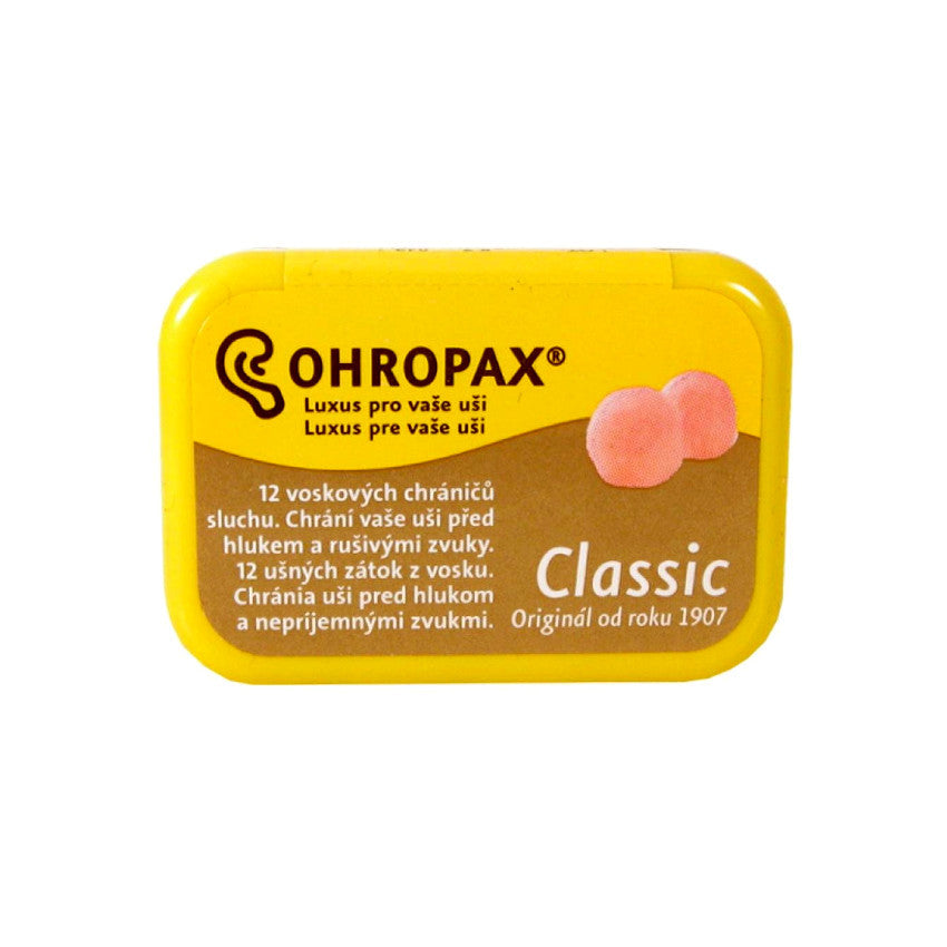 nood Trillen Haarzelf Ohropax Hearing protector Classic Ear plugs 12pcs – My Dr. XM