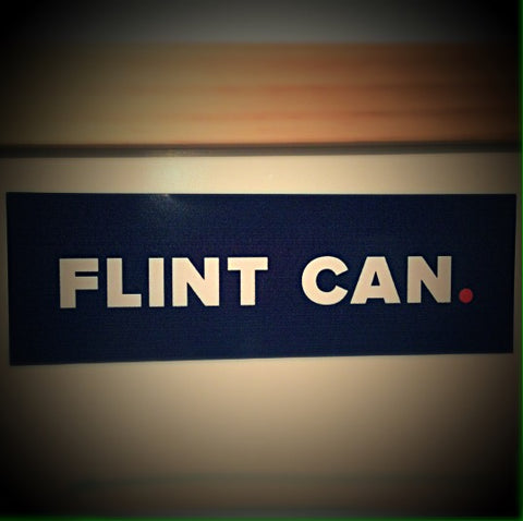 Flint Can Flint Will Car Decal - Stand Up Flint