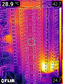 Electricity switch board thermal camera image