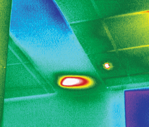 Counter surveillance with a thermal camera