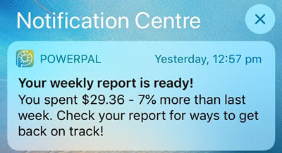 Powerpal push notification
