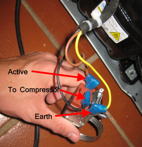 Freezer to Fridge Refrigerator Thermostat Wiring