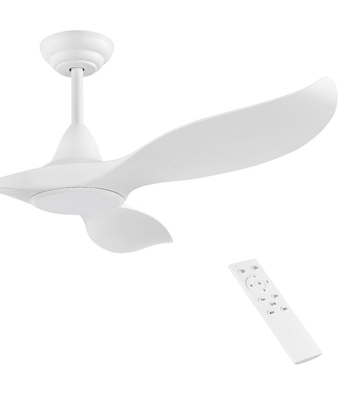 Whisper Quiet White Dc Ceiling Fan 132cm Or 152cm