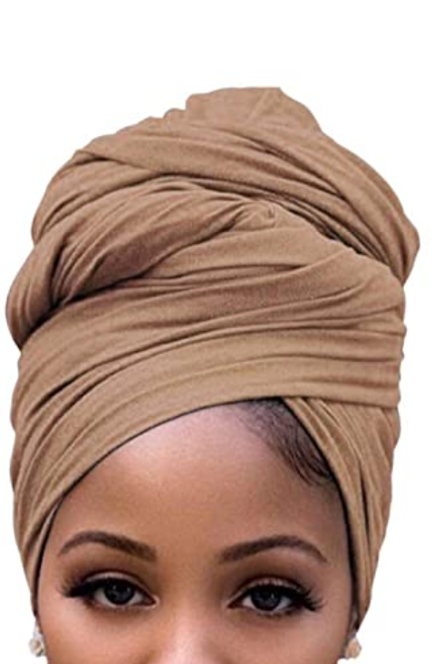 Stretchy Caramel Jersey Knit Headwraps - Presale