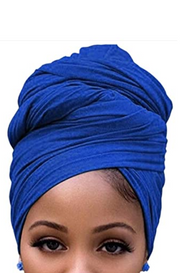 Stretchy Blueberry Pie Jersey Knit Headwraps - Presale