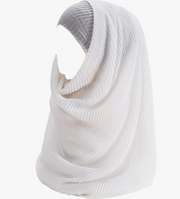 White Grape Ribbed Jersey Knit Wrap - Presale