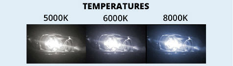 Xenon Bulb Temperature Guide 5000k 6000k 8000k