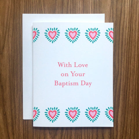 Happy Cactus Designs Baptism Card