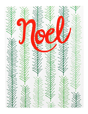 Noel Christmas Card by Happy Cactus