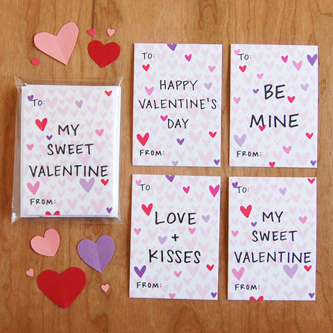 Mini Valentines Day Cards by Happy Cactus Designs