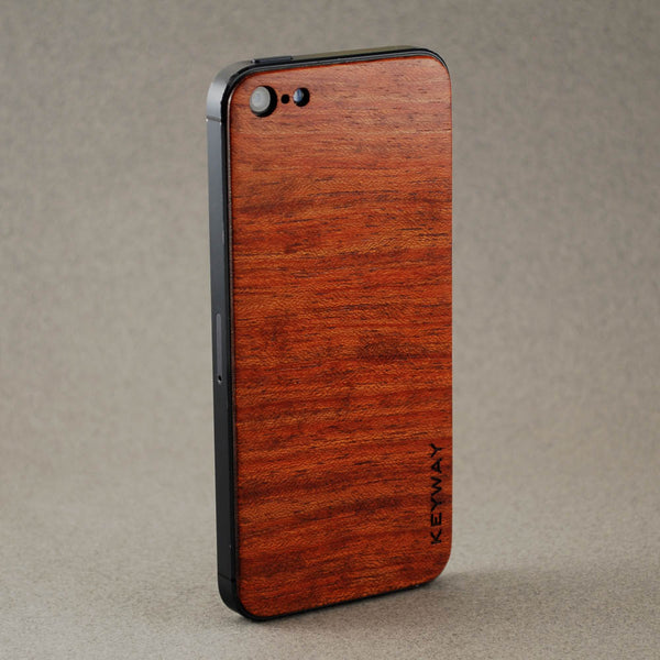 wood iPhone Adhesive Back, Bubinga