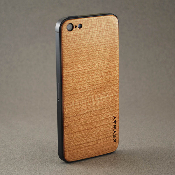 wood iPhone Adhesive Back, Cherry