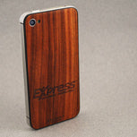 Bolivian Rosewood BackBoard iPhone replacement back with custom engraving, Express Employment Professionals