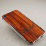 Bolivian Rosewood BackBoard iPhone replacement back with custom engraving, Express Employment Professionals