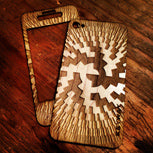 Maple BackBoard iPhone Skin with a custom Morse Ring engraving